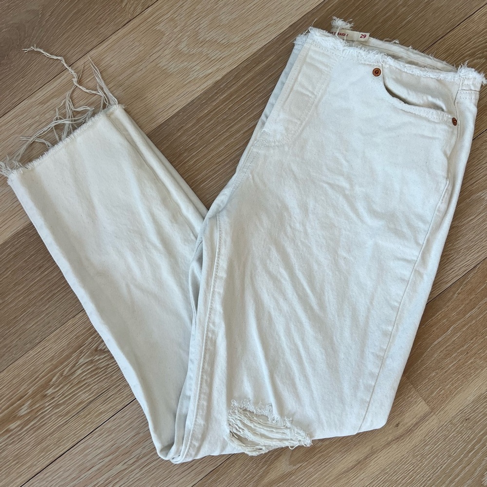 Levi’s Wedgie Straight Crop w Raw Hem